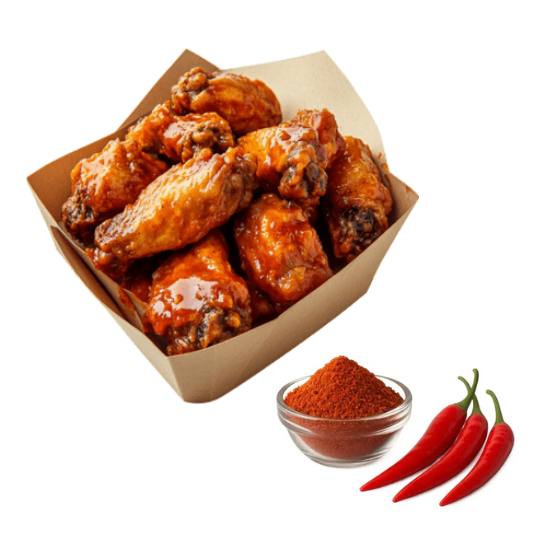 Poulet frit épicé + Piment en poudre